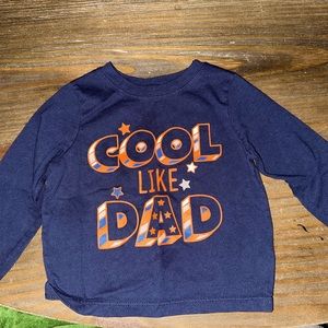 Garanimals Long Sleeve Navy Blue Shirt Toddle Boy Size 24 months